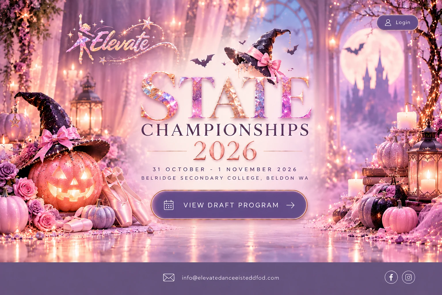 Pastel Halloween State Championships 2026, 31 October to 1 November, Belridge Secondary College, Beldon WA